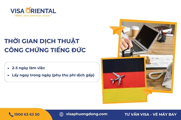 Thời gian dịch thuật công chứng tiếng Đức mất bao lâu