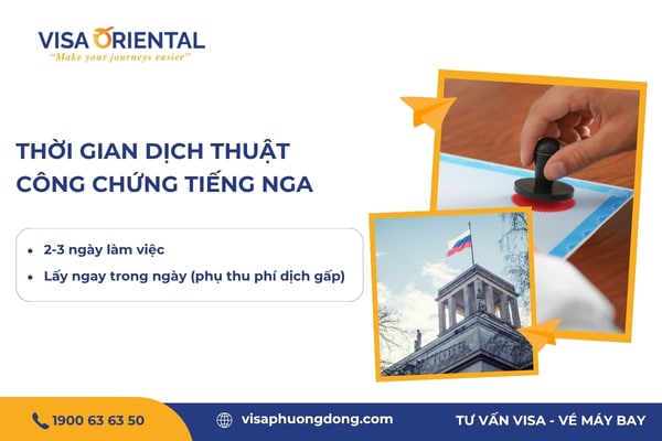 Thời gian dịch thuật công chứng tiếng Nga mất bao lâu