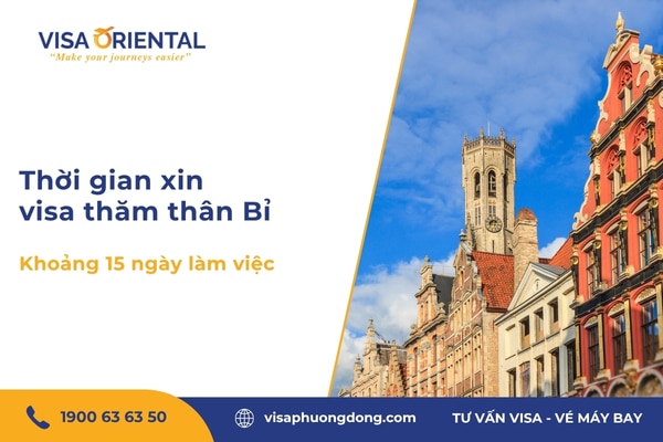 Thời gian xét visa thăm thân Bỉ
