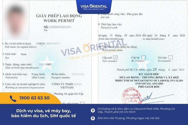 Thủ tục xin giấy phép lao động cho người Đài Loan