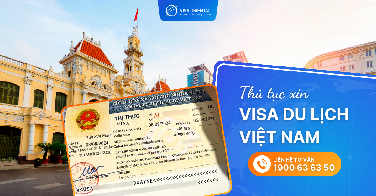 Thủ tục xin visa du lịch vào Việt Nam