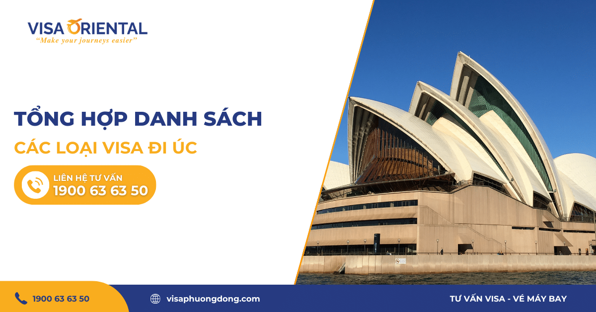 Tổng hợp danh sách các loại visa đi Úc