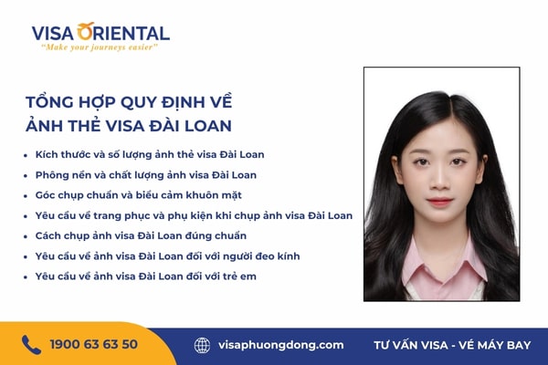 Tổng hợp quy định về ảnh thẻ visa Đài Loan