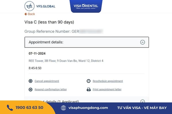Lịch hẹn có thể thay đổi tùy theo nhu cầu của Quý khách
