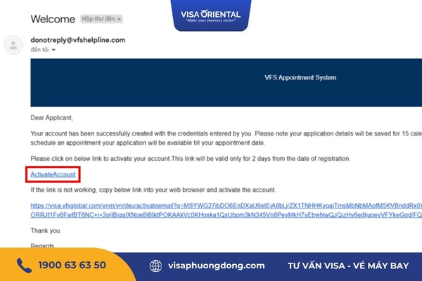 Kiểm tra email Quý khách sử dụng để đăng ký nhằm kích hoạt tài khoản