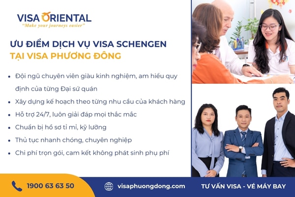Lợi ích khi sử dụng dịch vụ xin visa schengen tại Visa Phương Đông