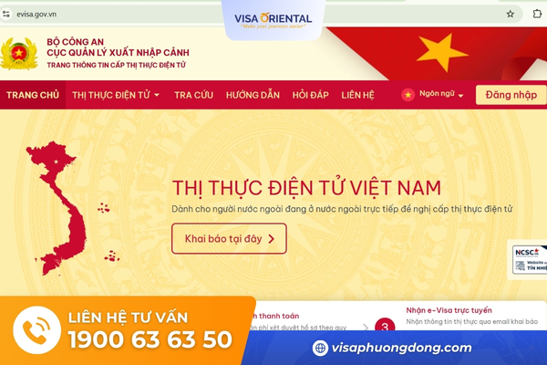 Xin visa điện tử vào Việt Nam