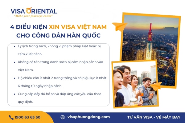 Xin visa Việt Nam cho người Hàn Quốc